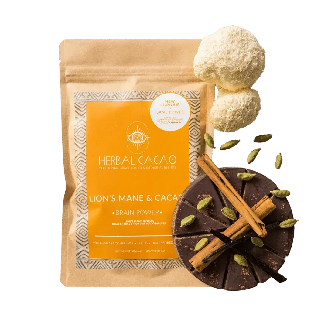 Brain Power Lion's Mane & Ceremonial Cacao - Cacao - Cacao - infusion.organic
