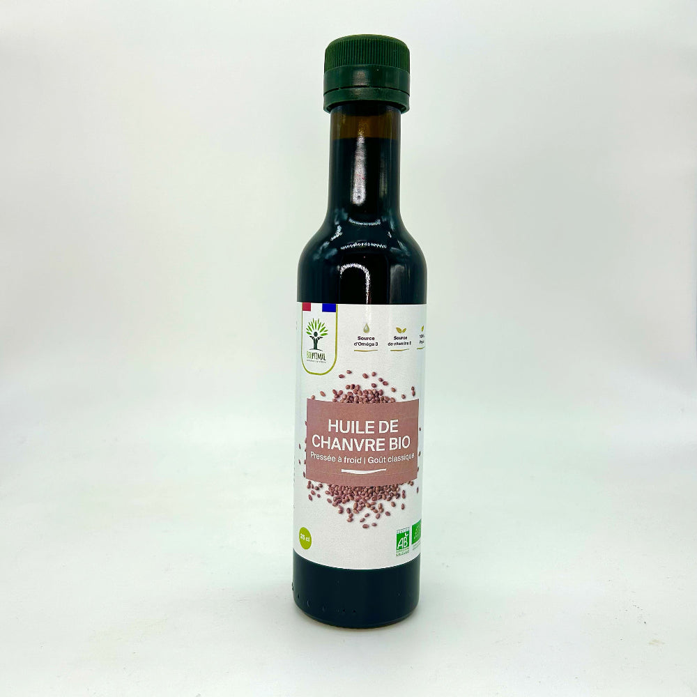 Huile de chanvre bio - Bioptimal Bioptimal Superaliment infusion.organic