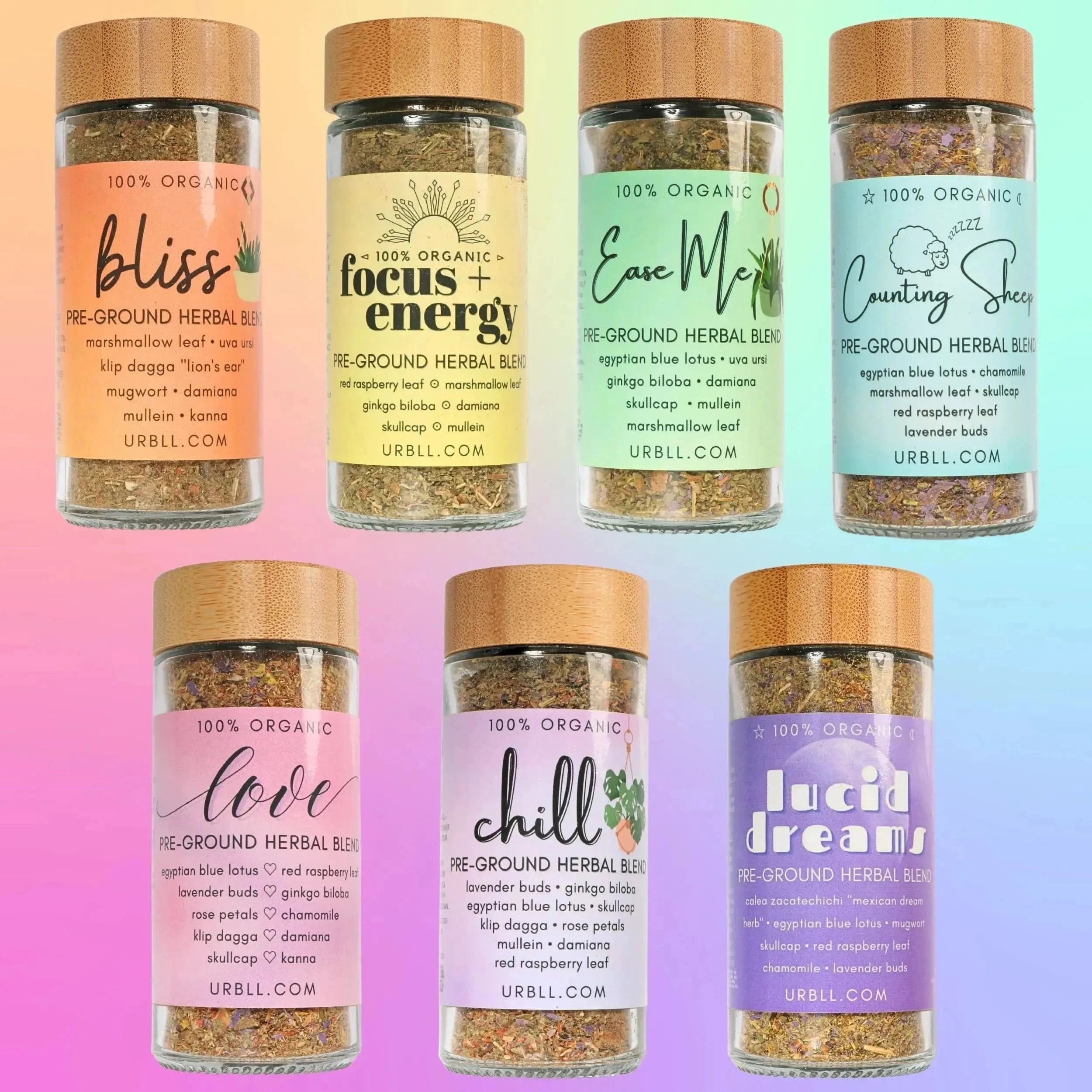 Pre-Ground Mood Blend Skinny Jars • 1 Oz - Magical Tea - Magical Tea - infusion.organic