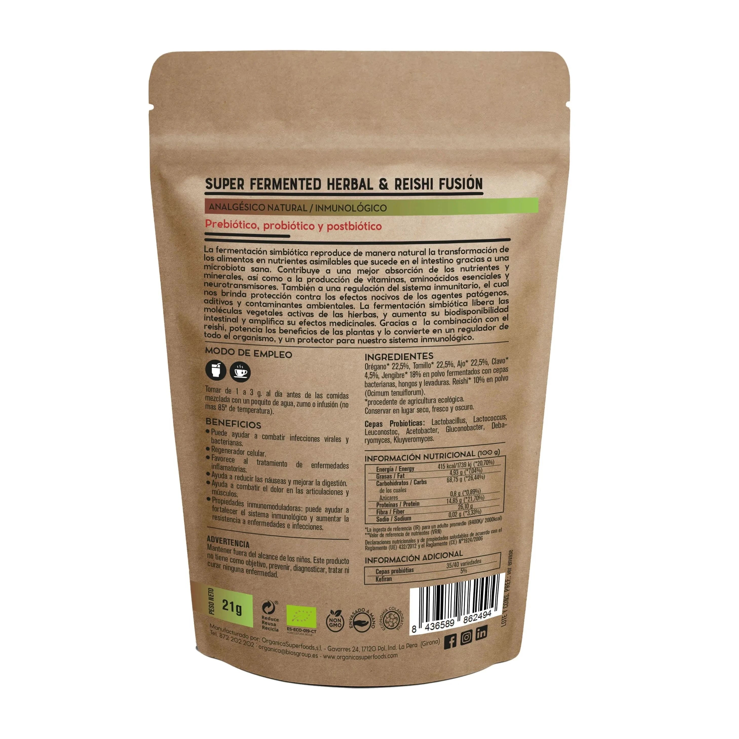 Super Fermented Herbal & Reishi Fusion - Mushrooms - Mushrooms - infusion.organic