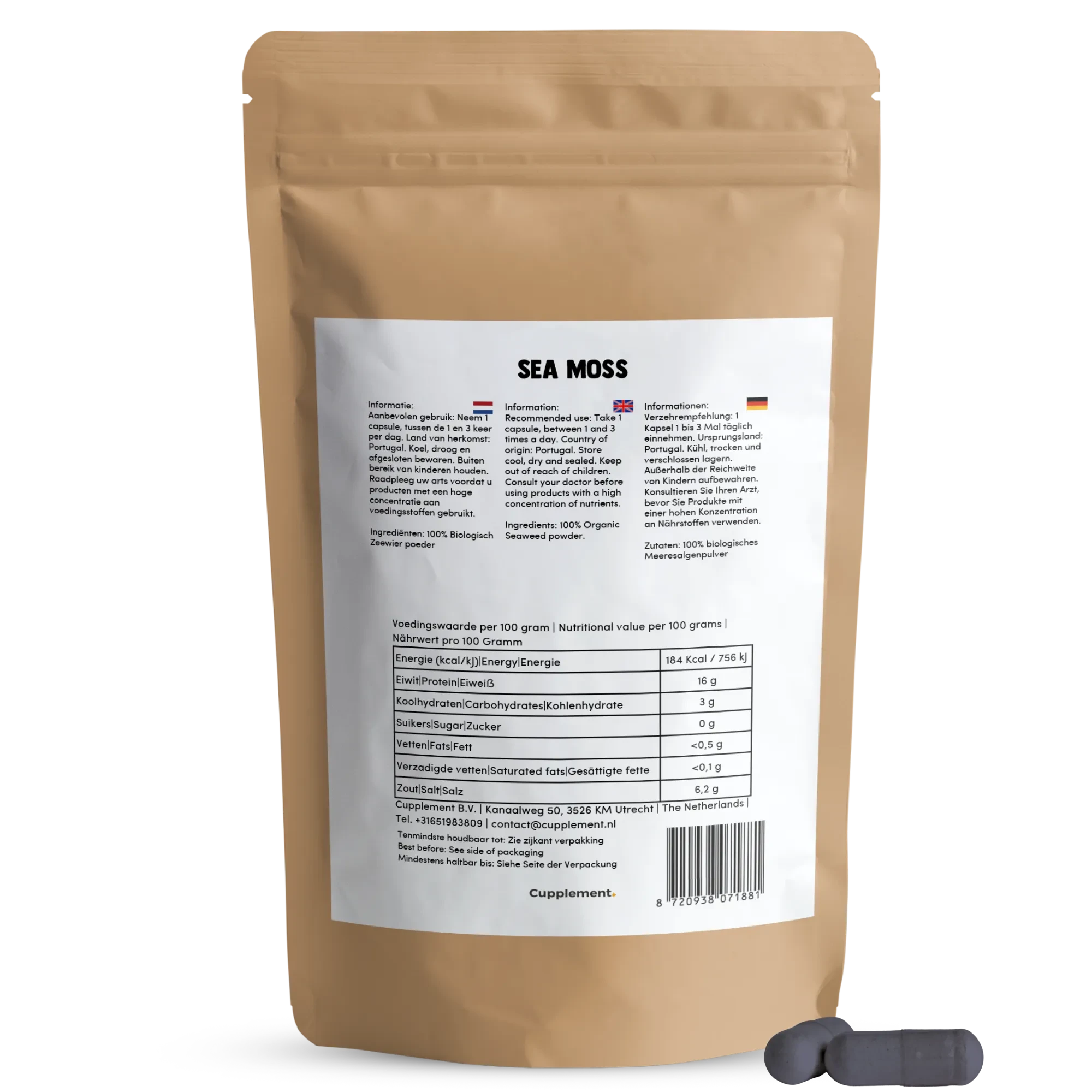 Sea moss Capsules - Sea Moss - Minerals, Sea Moss, Supplements - infusion.organic