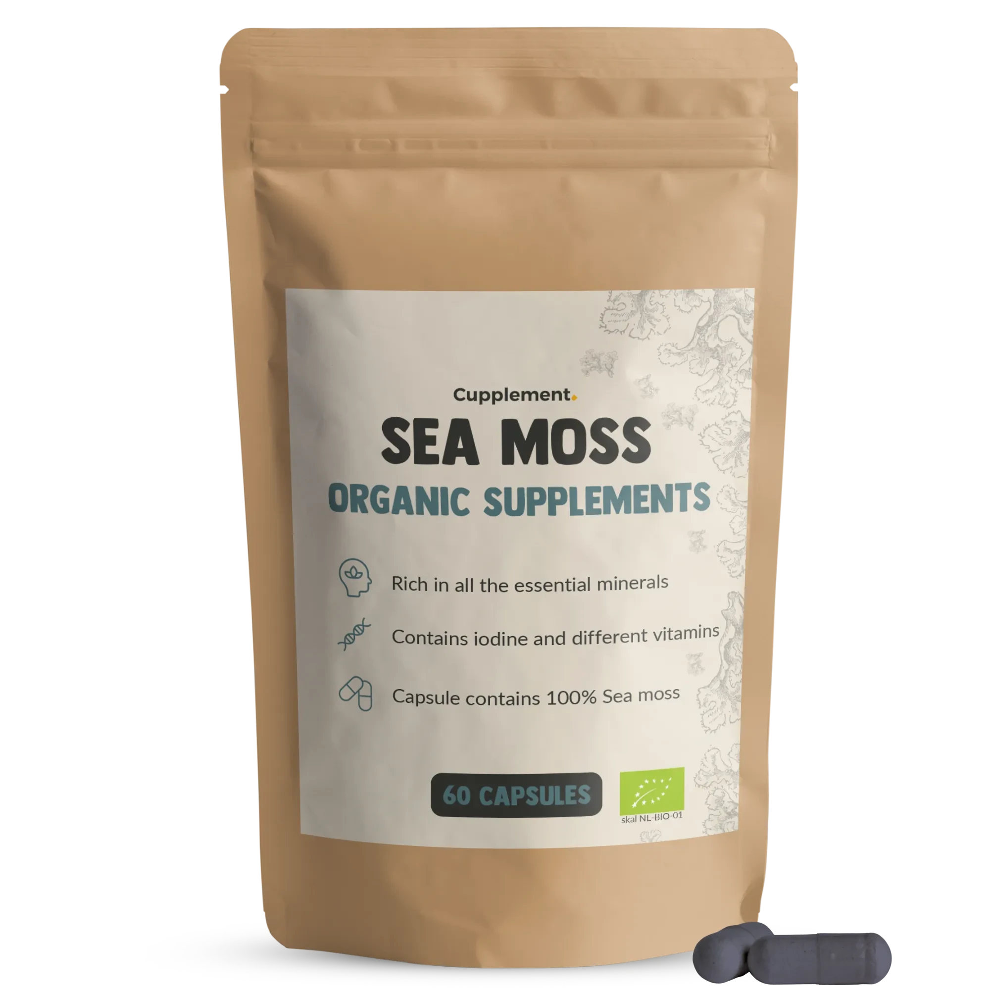 Sea moss Capsules - Sea Moss - Minerals, Sea Moss, Supplements - infusion.organic