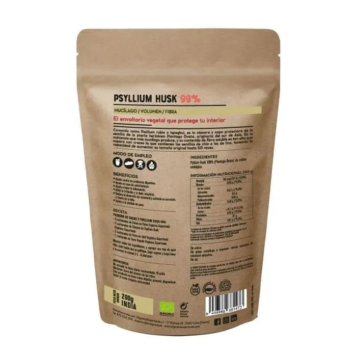 Psyllium Husk 99% - 200g - Supplements - Supplements - infusion.organic