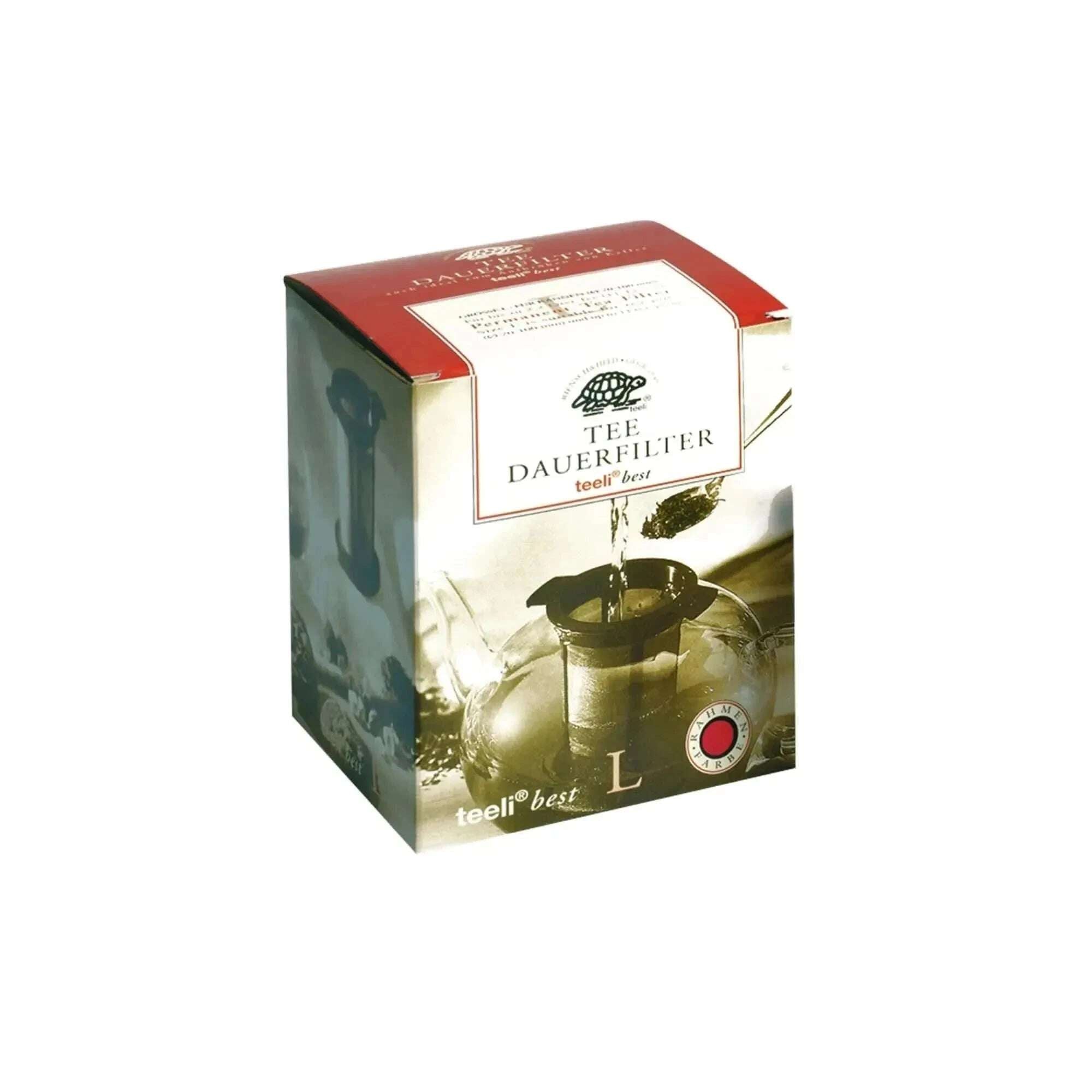 Permanent filter L with lid (black) - Ø ca. 7 cm - Teabag - Filters & Bags - infusion.organic