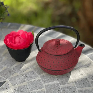 Red cast iron teapot 300 ml - Teapot - Accessories, Teapot - infusion.organic