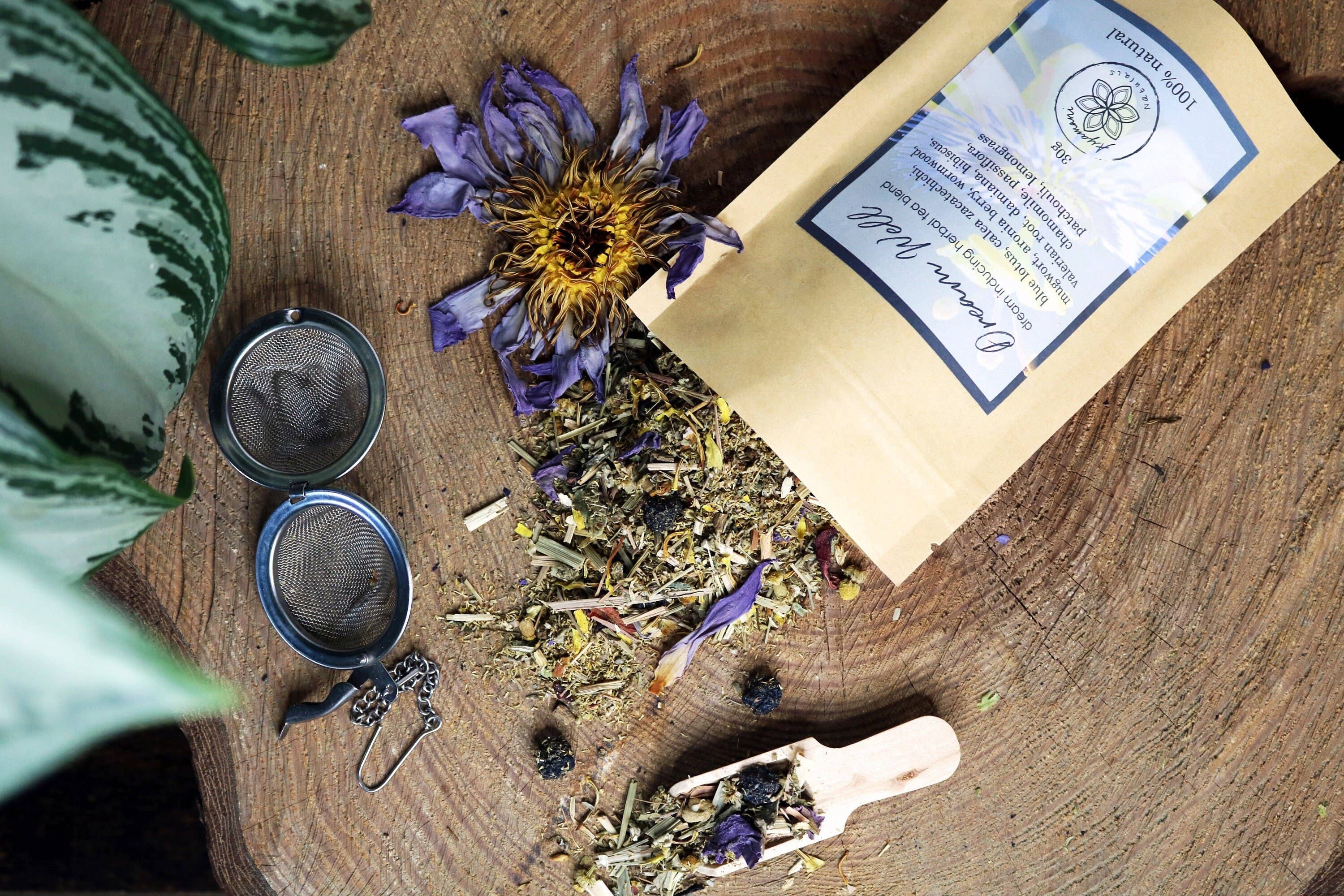 Dream Well Herbal Tea for Lucid Dreaming & Astral Projection Magical Tea Ayamani Naturals infusion.organic