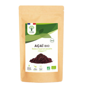 Organic Acai powder - Packaged in France - Vegan Supplement Bioptimal infusion.organic