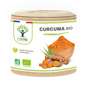 Organic turmeric - Food supplement - in capsules Supplement Bioptimal infusion.organic