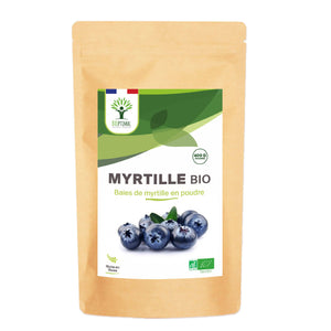 Organic Blueberry Powder - Packaged in France - Vegan Supplement Bioptimal infusion.organic