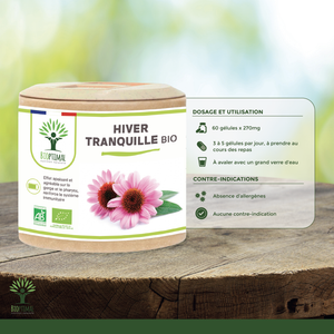 Hiver Tranquille Bio - Dietary supplement - in capsules Supplement Bioptimal infusion.organic