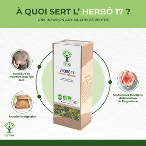 L'herbô 17 confort dépuratif -  Bioptimal Bioptimal Infusion infusion.organic