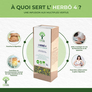 L'herbô 4 confort digestif -  Bioptimal Bioptimal Infusion infusion.organic