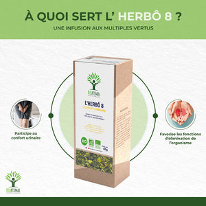 L'herbô 8 confort urinaire -  Bioptimal Bioptimal Infusion infusion.organic