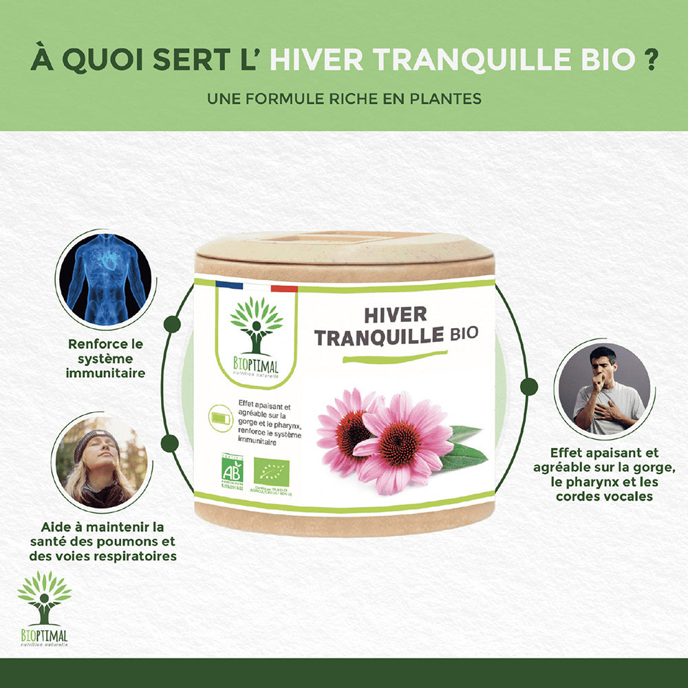 Hiver Tranquille bio gélules -  Bioptimal Bioptimal Complément alimentaire infusion.organic