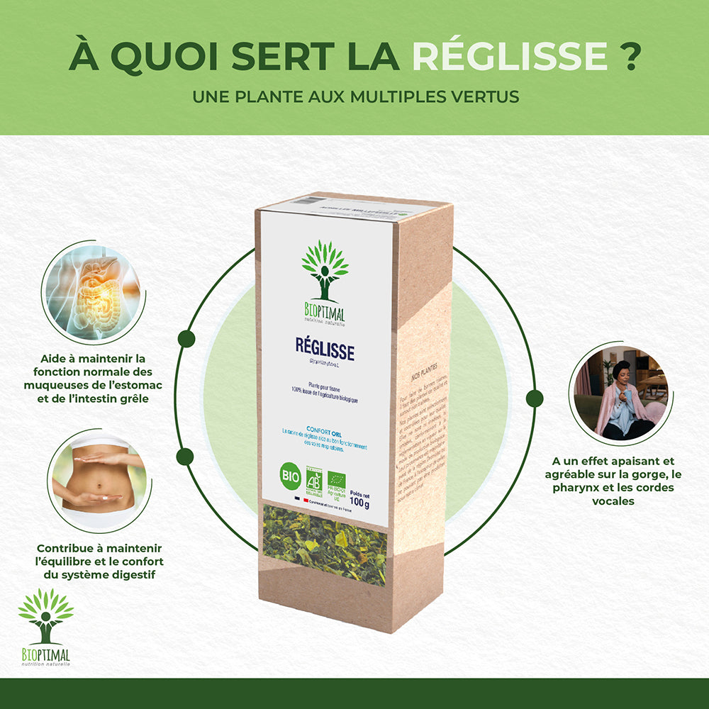 Réglisse bio - Bioptimal Bioptimal Infusion infusion.organic