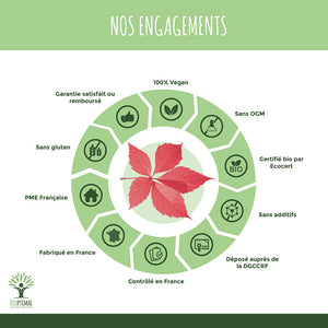 Vigne rouge bio gélules -  Bioptimal Bioptimal Complément alimentaire infusion.organic