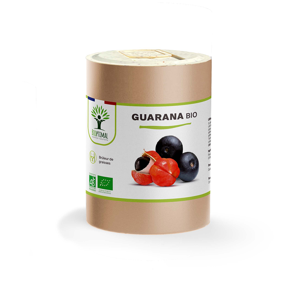 Guarana bio gélules - Bioptimal Bioptimal Complément alimentaire infusion.organic