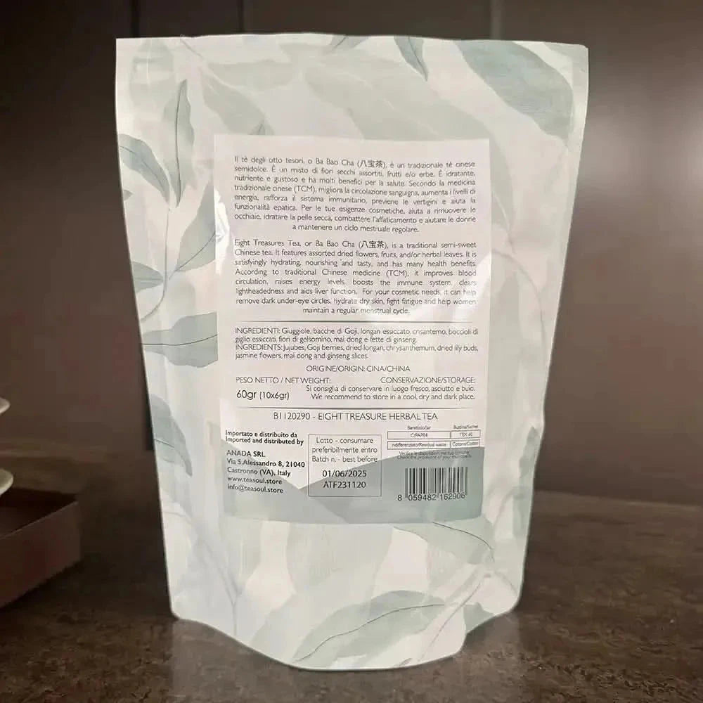 Eight Treasures Infusion - Soothe & Nourish - Herbal tea, Fruity blend - Fruity blend, Herbal tea - infusion.organic