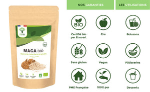 Maca bio poudre -  Bioptimal Bioptimal Superaliment infusion.organic