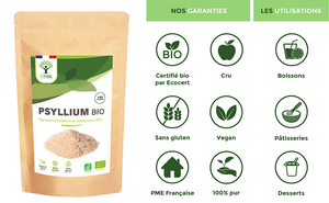 Psyllium bio poudre -  Bioptimal Bioptimal Superaliment infusion.organic