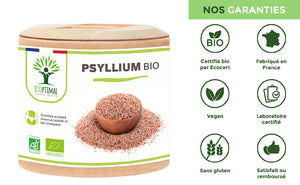 Psyllium bio gélules -  Bioptimal Bioptimal Complément alimentaire infusion.organic