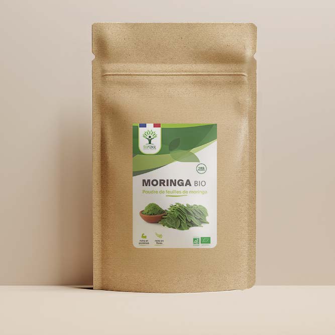 Moringa bio poudre -  Bioptimal Bioptimal Superaliment infusion.organic