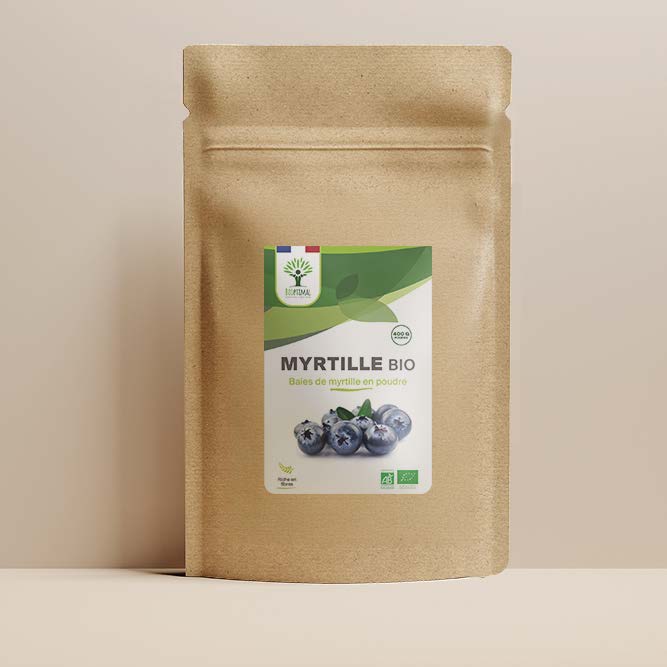 Myrtille bio poudre -  Bioptimal Bioptimal Superaliment infusion.organic