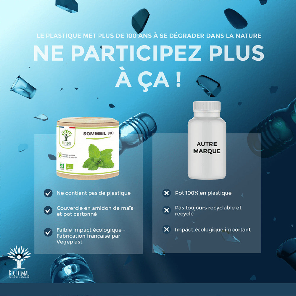 Sommeil bio gélules -  Bioptimal Bioptimal Complément alimentaire infusion.organic