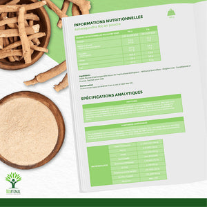 Ashwagandha bio poudre -  Bioptimal Bioptimal Superaliment infusion.organic