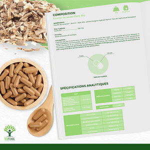 Ecorce de saule bio gélules -  Bioptimal Bioptimal Complément alimentaire infusion.organic