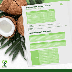 Huile de coco extra vierge bio -  Bioptimal Bioptimal Superaliment infusion.organic