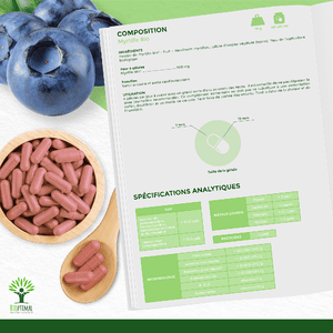 Myrtille bio gélules -  Bioptimal Bioptimal Complément alimentaire infusion.organic