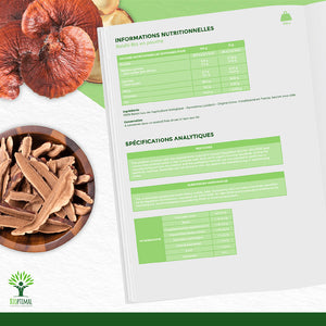 Reishi bio poudre -  Bioptimal Bioptimal Superaliment infusion.organic