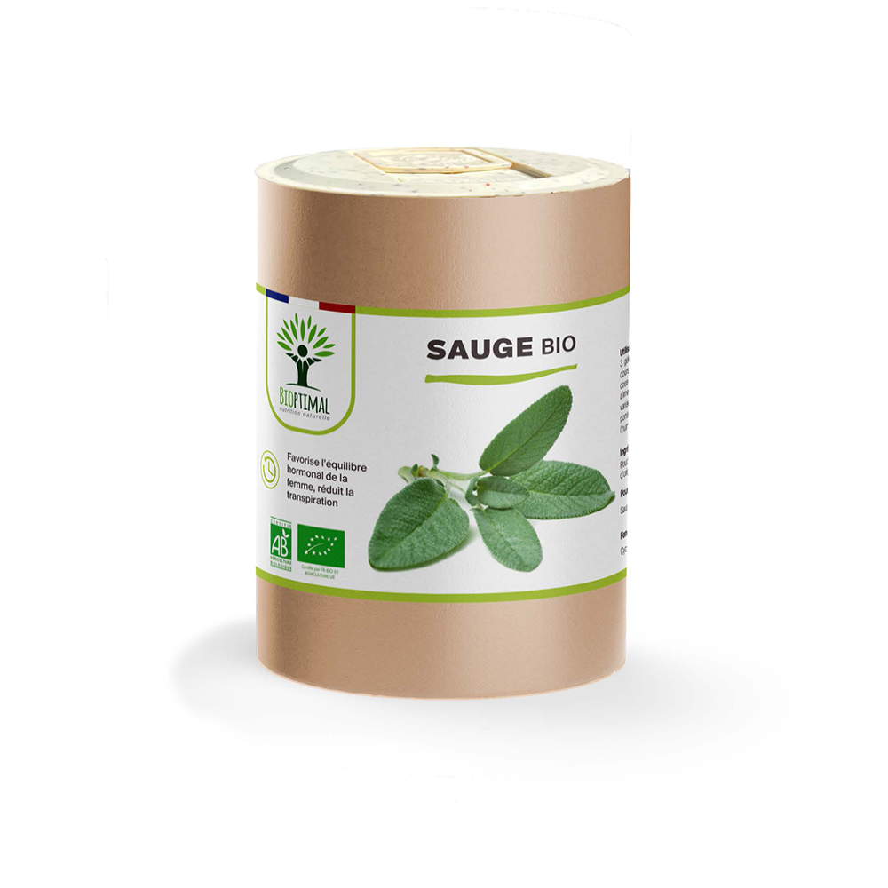 Sauge bio gélules -  Bioptimal Bioptimal Complément alimentaire infusion.organic