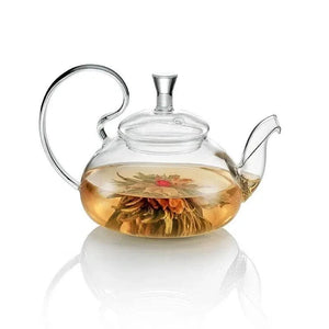 Glass teapot with steel filter 500ml - Teapot - Teapot - infusion.organic