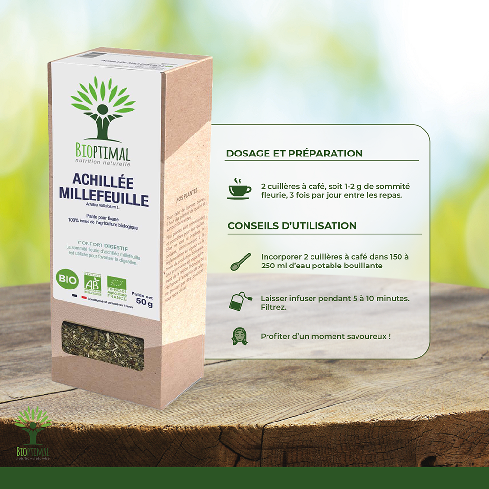 Achillé millefeuille bio -  Bioptimal Bioptimal Infusion infusion.organic