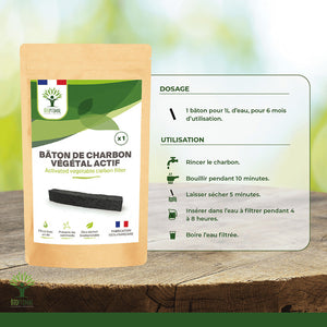 Bâton de charbon -  Bioptimal Bioptimal Superaliment infusion.organic
