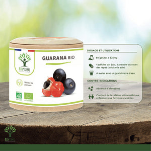 Guarana bio gélules - Bioptimal Bioptimal Complément alimentaire infusion.organic