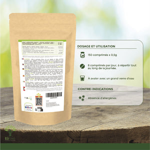 Spiruline bio comprimés -  Bioptimal Bioptimal Superaliment infusion.organic