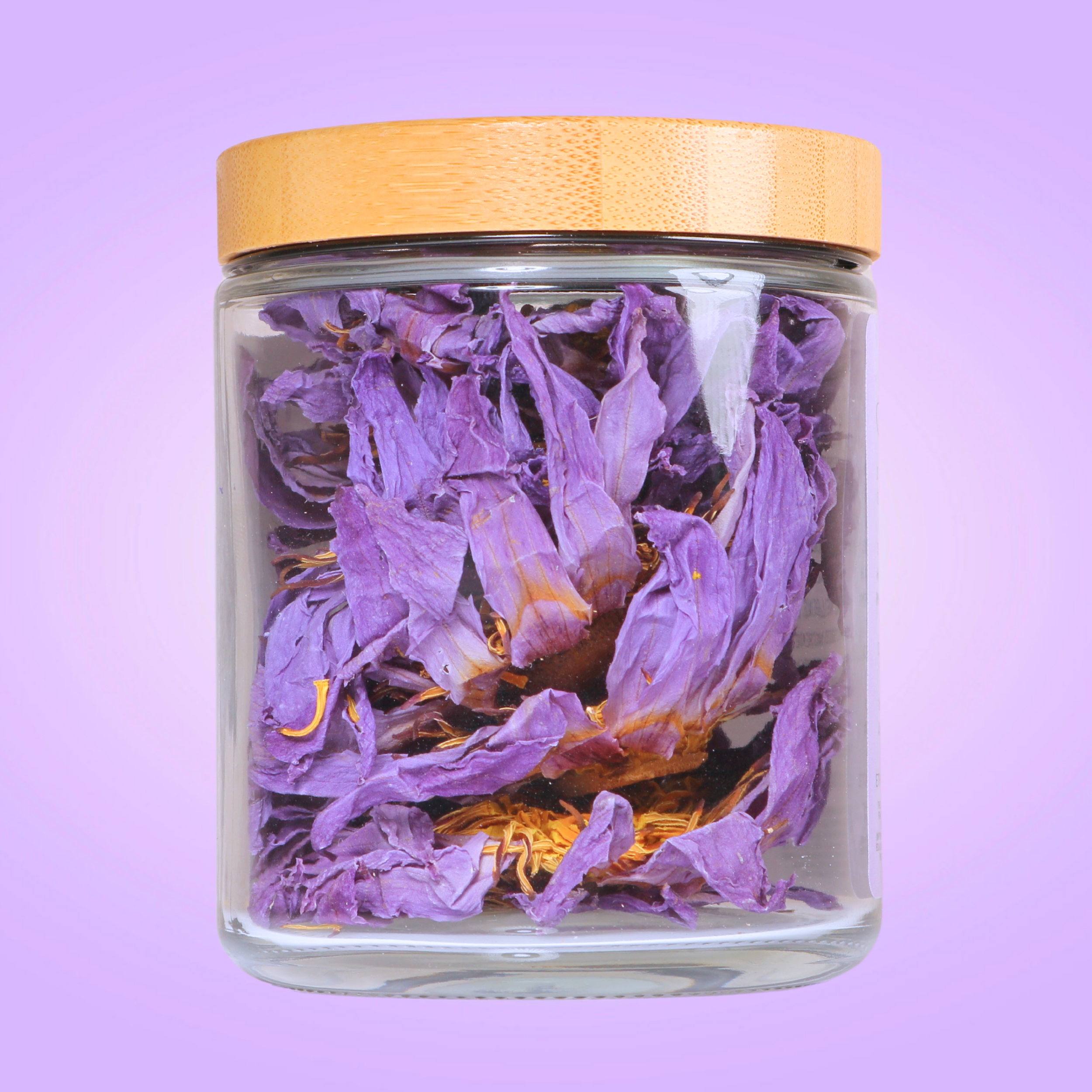 Egyptian Blue Lotus WHOLE FLOWER in Glass Jar Magical Tea Urbll infusion.organic