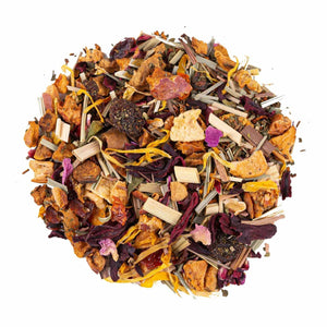 Hibiscus Peach Green Tea Infuzion Tisan - infusion.organic