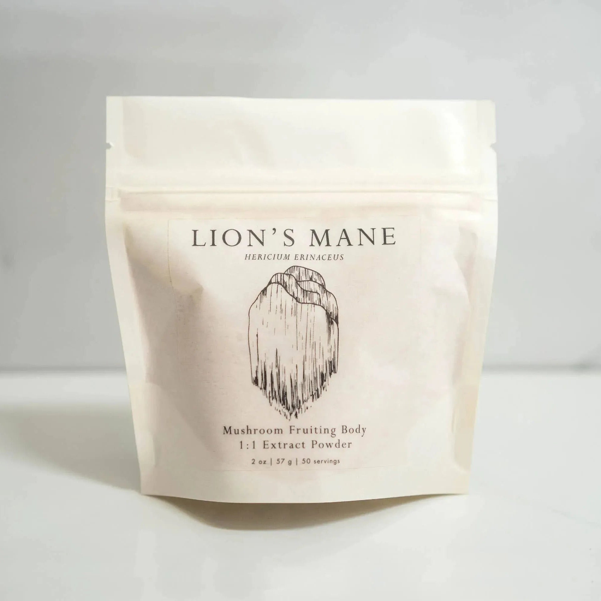 Lion's Mane Mushroom Powder Supplement Plantae & Fungi Tisan - infusion.organic