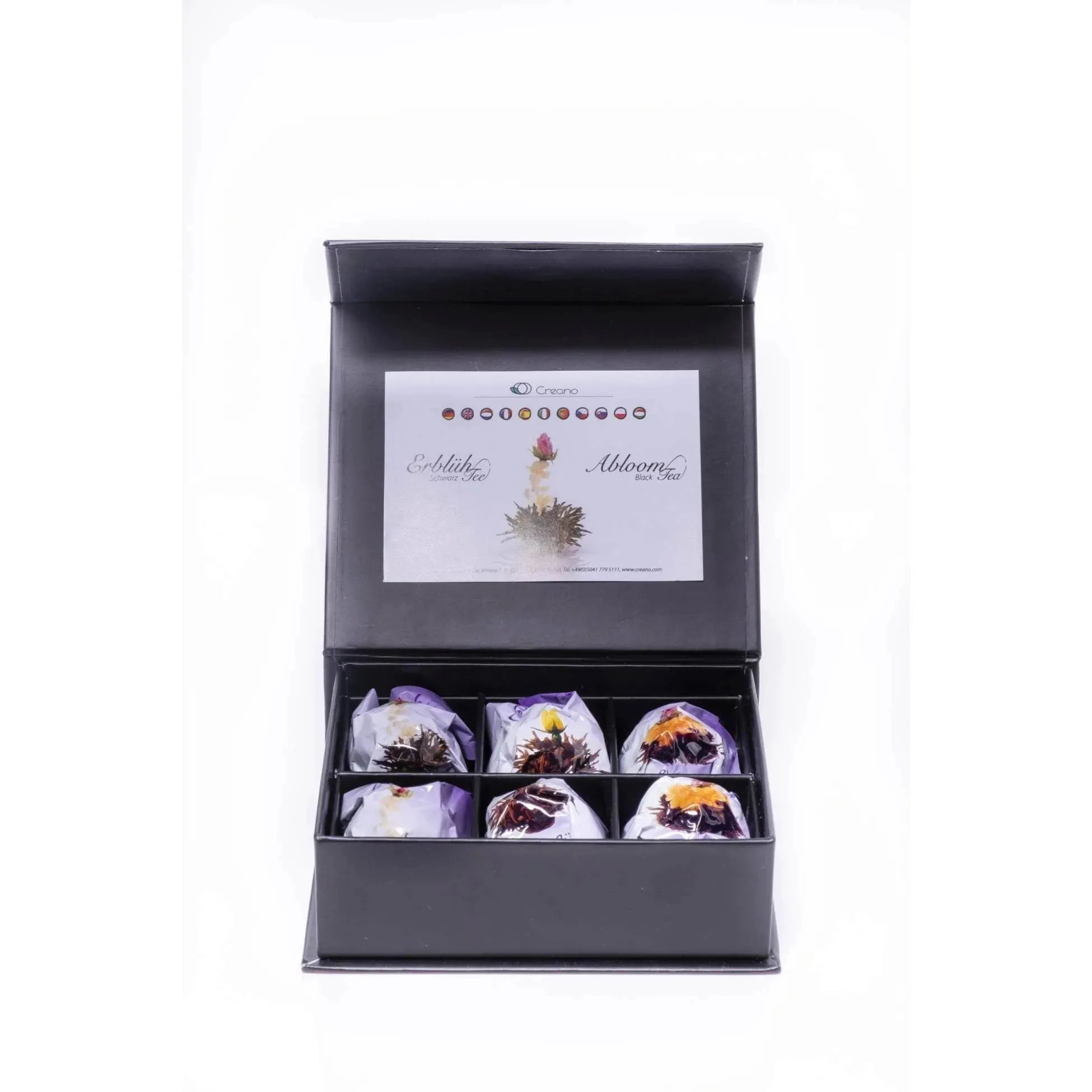 Magnetic box 6 blooming tea black tea Blooming Tea Creano Tisan - infusion.organic