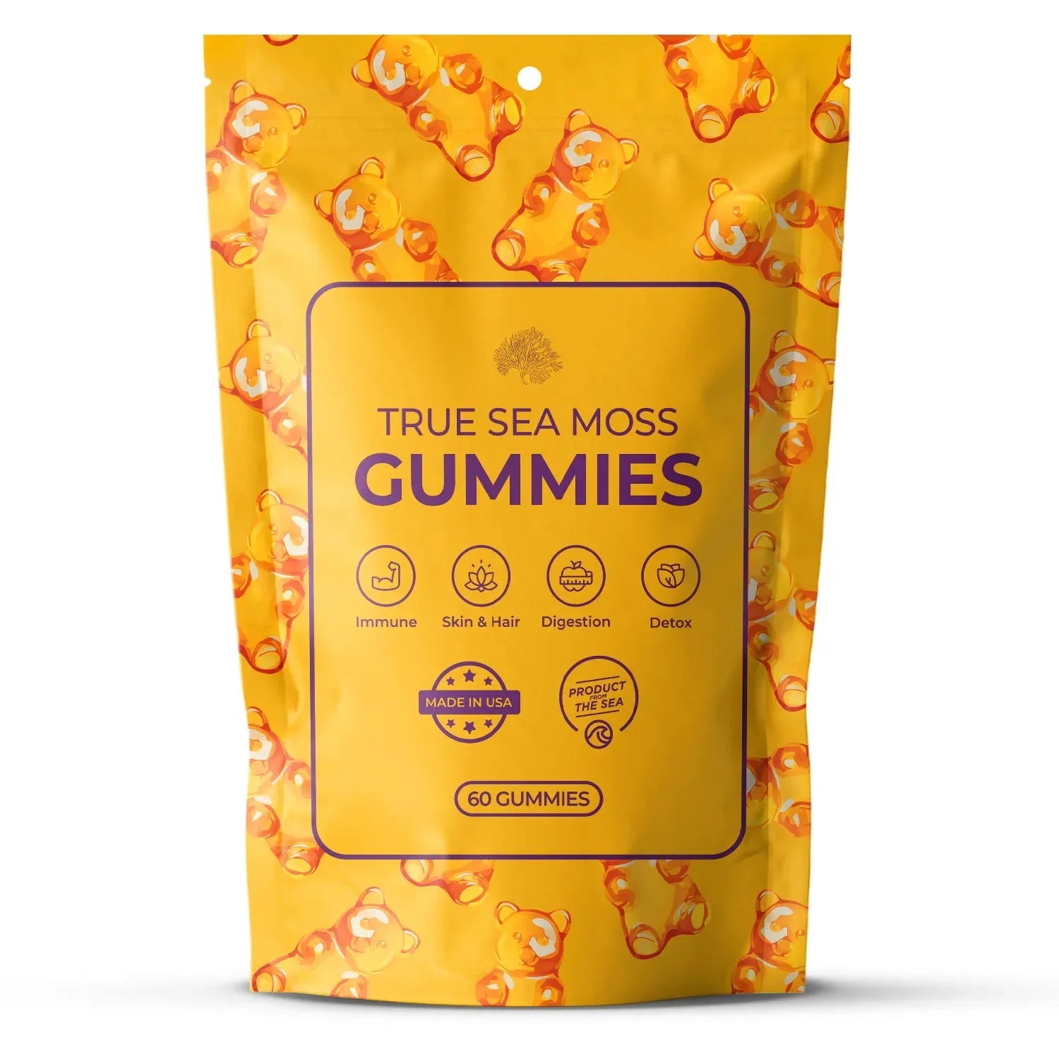 Sea Moss Gummies Supplement TrueSeaMoss Tisan - infusion.organic