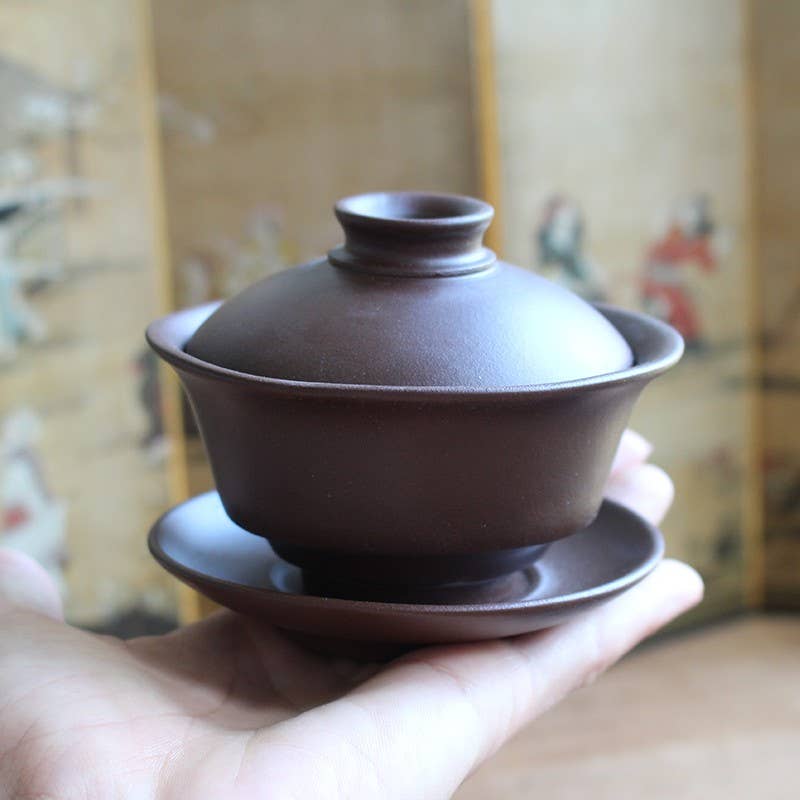 Traditional Yixing clay gaiwan 110 ml Teaware Tea soul infusion.organic